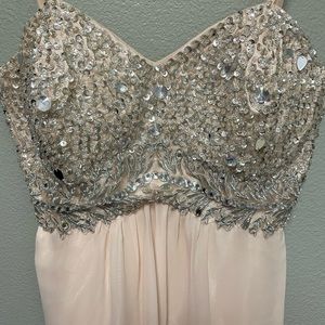 Strapless Dress | Soft Pink | Size 4